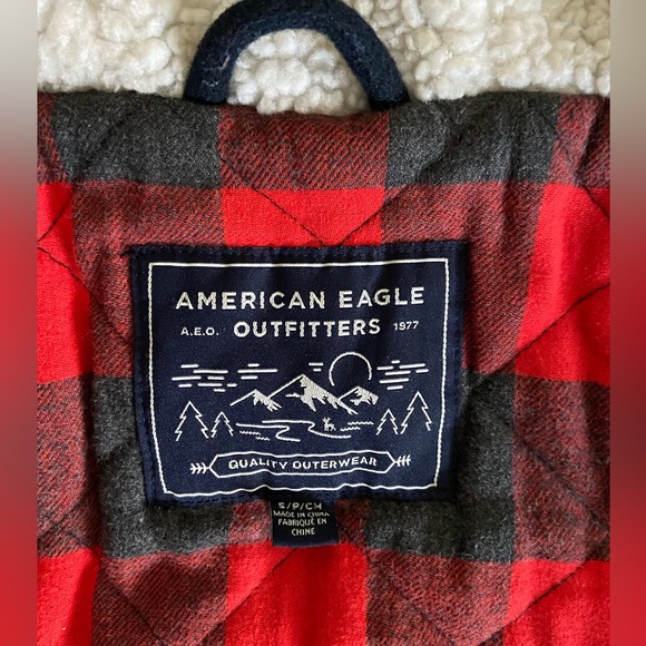 American Eagle Navy Wool Parka - Picture 10 of 12